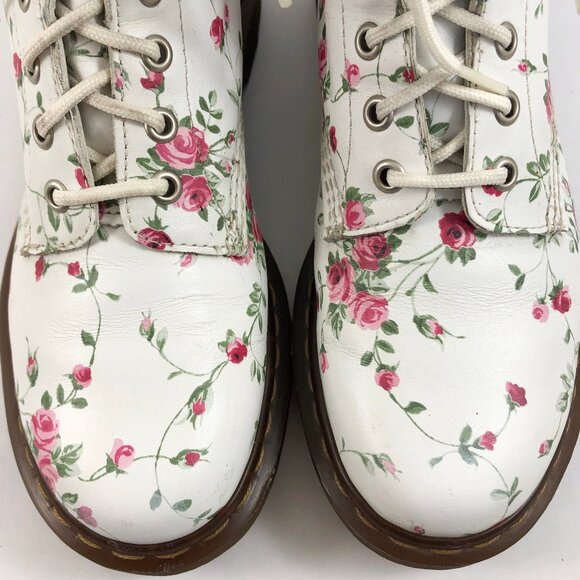 DR. MARTENS Rare Portland Rose Boots 1460 Size 7 - Picture 7 of 12